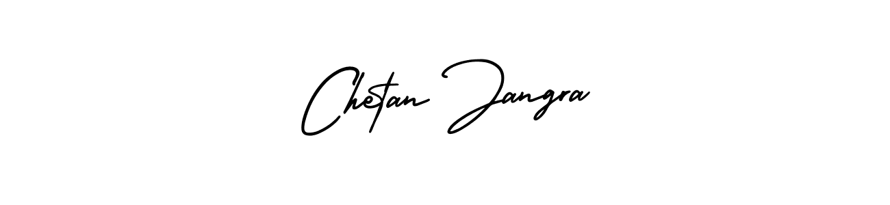 Chetan Jangra stylish signature style. Best Handwritten Sign (AmerikaSignatureDemo-Regular) for my name. Handwritten Signature Collection Ideas for my name Chetan Jangra. Chetan Jangra signature style 3 images and pictures png