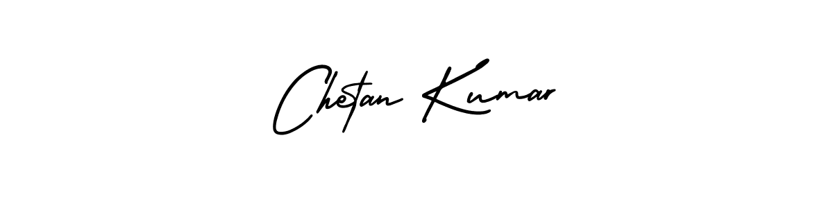 How to make Chetan Kumar name signature. Use AmerikaSignatureDemo-Regular style for creating short signs online. This is the latest handwritten sign. Chetan Kumar signature style 3 images and pictures png