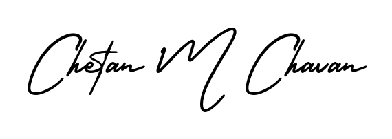 The AmerikaSignatureDemo-Regular font transforms the name Chetan M Chavan into an executive sign with sharp precision and distinguished character. Chetan M Chavan signature style 3 images and pictures png