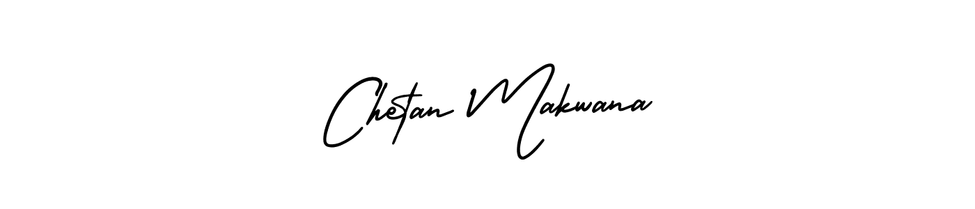 Create a beautiful signature design for name Chetan Makwana. With this signature (AmerikaSignatureDemo-Regular) fonts, you can make a handwritten signature for free. Chetan Makwana signature style 3 images and pictures png