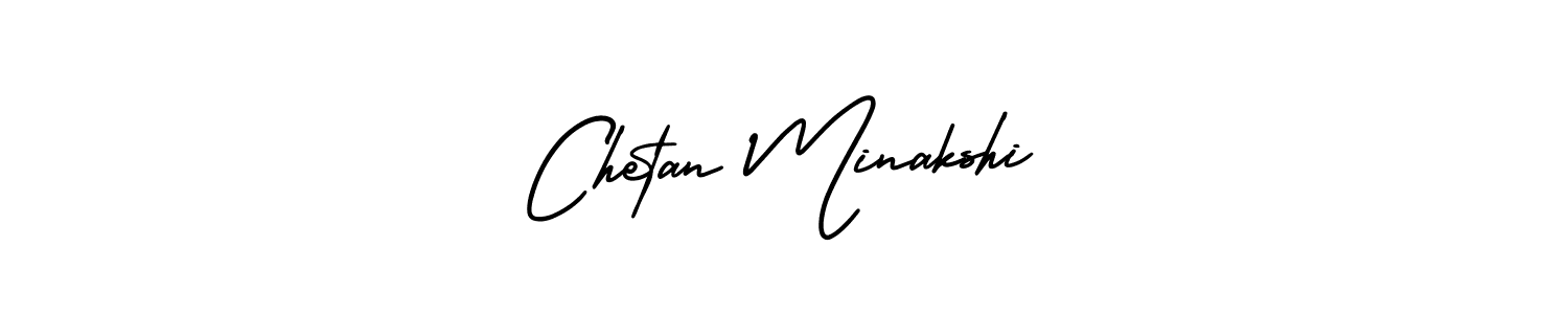 Create a beautiful signature design for name Chetan Minakshi. With this signature (AmerikaSignatureDemo-Regular) fonts, you can make a handwritten signature for free. Chetan Minakshi signature style 3 images and pictures png