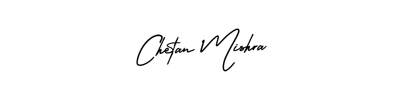 The best way (AmerikaSignatureDemo-Regular) to make a short signature is to pick only two or three words in your name. The name Chetan Mishra include a total of six letters. For converting this name. Chetan Mishra signature style 3 images and pictures png