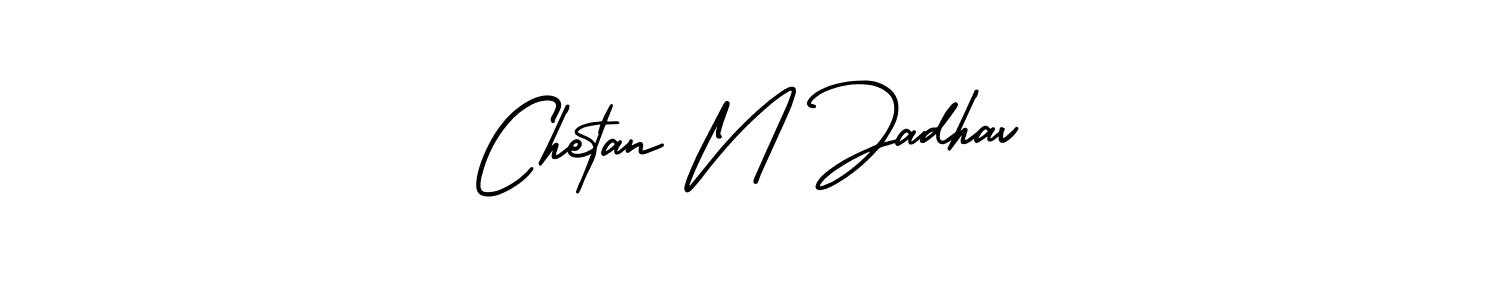 Create a beautiful signature design for name Chetan N Jadhav. With this signature (AmerikaSignatureDemo-Regular) fonts, you can make a handwritten signature for free. Chetan N Jadhav signature style 3 images and pictures png