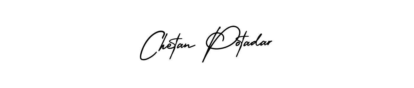 Create a beautiful signature design for name Chetan Potadar. With this signature (AmerikaSignatureDemo-Regular) fonts, you can make a handwritten signature for free. Chetan Potadar signature style 3 images and pictures png