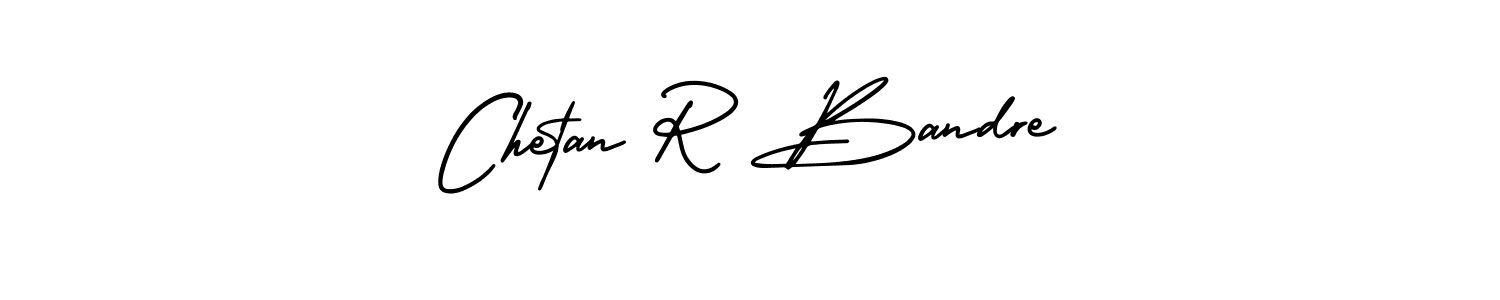 How to make Chetan R Bandre name signature. Use AmerikaSignatureDemo-Regular style for creating short signs online. This is the latest handwritten sign. Chetan R Bandre signature style 3 images and pictures png