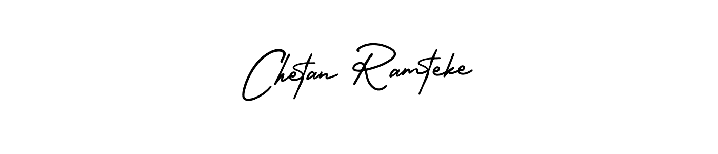 Chetan Ramteke stylish signature style. Best Handwritten Sign (AmerikaSignatureDemo-Regular) for my name. Handwritten Signature Collection Ideas for my name Chetan Ramteke. Chetan Ramteke signature style 3 images and pictures png