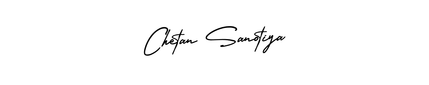 How to make Chetan Sanotiya name signature. Use AmerikaSignatureDemo-Regular style for creating short signs online. This is the latest handwritten sign. Chetan Sanotiya signature style 3 images and pictures png