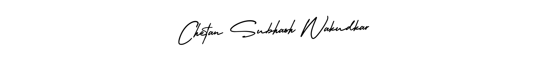Use a signature maker to create a handwritten signature online. With this signature software, you can design (AmerikaSignatureDemo-Regular) your own signature for name Chetan Subhash Wakudkar. Chetan Subhash Wakudkar signature style 3 images and pictures png