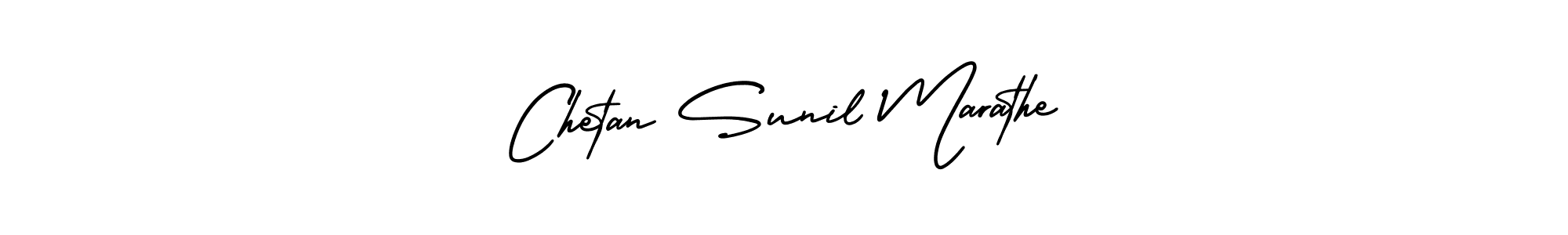 You should practise on your own different ways (AmerikaSignatureDemo-Regular) to write your name (Chetan Sunil Marathe) in signature. don't let someone else do it for you. Chetan Sunil Marathe signature style 3 images and pictures png