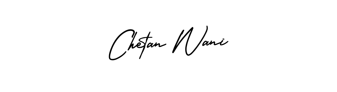 Make a short Chetan Wani signature style. Manage your documents anywhere anytime using AmerikaSignatureDemo-Regular. Create and add eSignatures, submit forms, share and send files easily. Chetan Wani signature style 3 images and pictures png