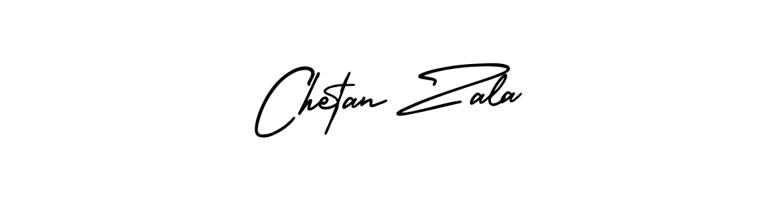 Use a signature maker to create a handwritten signature online. With this signature software, you can design (AmerikaSignatureDemo-Regular) your own signature for name Chetan Zala. Chetan Zala signature style 3 images and pictures png