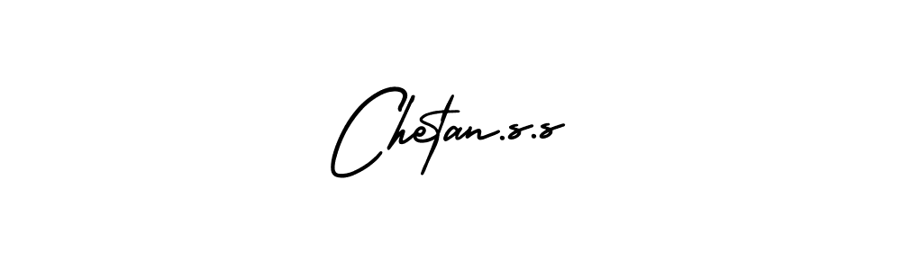 How to make Chetan.s.s name signature. Use AmerikaSignatureDemo-Regular style for creating short signs online. This is the latest handwritten sign. Chetan.s.s signature style 3 images and pictures png