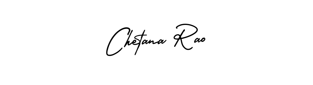 The best way (AmerikaSignatureDemo-Regular) to make a short signature is to pick only two or three words in your name. The name Chetana Rao include a total of six letters. For converting this name. Chetana Rao signature style 3 images and pictures png