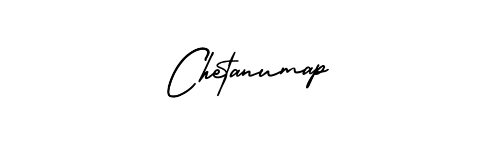 How to make Chetanumap name signature. Use AmerikaSignatureDemo-Regular style for creating short signs online. This is the latest handwritten sign. Chetanumap signature style 3 images and pictures png