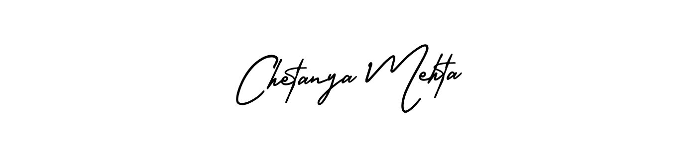 Make a beautiful signature design for name Chetanya Mehta. With this signature (AmerikaSignatureDemo-Regular) style, you can create a handwritten signature for free. Chetanya Mehta signature style 3 images and pictures png