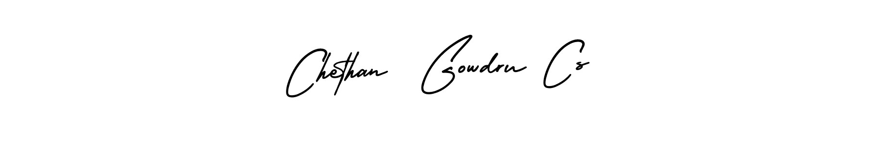 How to Draw Chethan  Gowdru Cs signature style? AmerikaSignatureDemo-Regular is a latest design signature styles for name Chethan  Gowdru Cs. Chethan  Gowdru Cs signature style 3 images and pictures png
