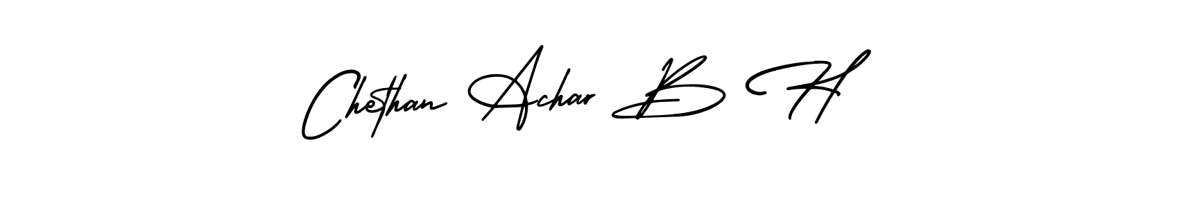 AmerikaSignatureDemo-Regular is a professional signature style that is perfect for those who want to add a touch of class to their signature. It is also a great choice for those who want to make their signature more unique. Get Chethan Achar B H name to fancy signature for free. Chethan Achar B H signature style 3 images and pictures png