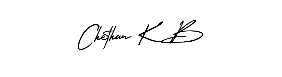 Chethan K B stylish signature style. Best Handwritten Sign (AmerikaSignatureDemo-Regular) for my name. Handwritten Signature Collection Ideas for my name Chethan K B. Chethan K B signature style 3 images and pictures png