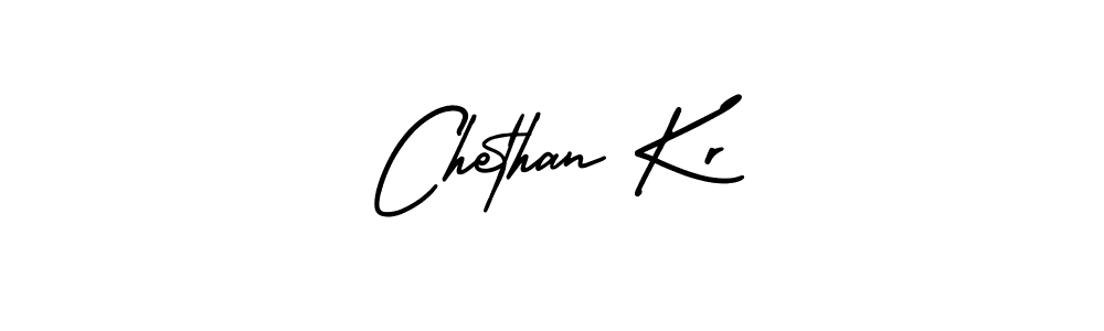 Chethan Kr stylish signature style. Best Handwritten Sign (AmerikaSignatureDemo-Regular) for my name. Handwritten Signature Collection Ideas for my name Chethan Kr. Chethan Kr signature style 3 images and pictures png