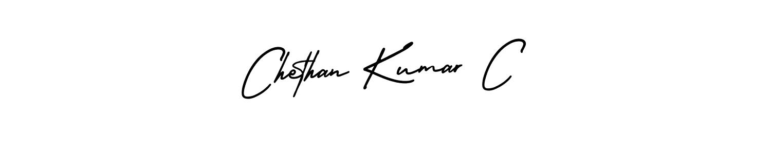 Design your own signature with our free online signature maker. With this signature software, you can create a handwritten (AmerikaSignatureDemo-Regular) signature for name Chethan Kumar C. Chethan Kumar C signature style 3 images and pictures png