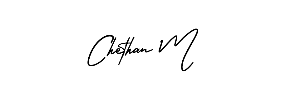 if you are searching for the best signature style for your name Chethan M. so please give up your signature search. here we have designed multiple signature styles  using AmerikaSignatureDemo-Regular. Chethan M signature style 3 images and pictures png