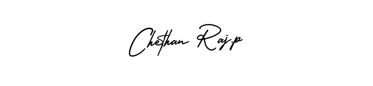 Use a signature maker to create a handwritten signature online. With this signature software, you can design (AmerikaSignatureDemo-Regular) your own signature for name Chethan Raj.p. Chethan Raj.p signature style 3 images and pictures png