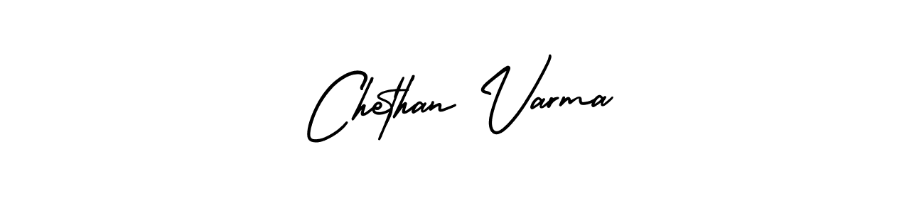 Make a beautiful signature design for name Chethan Varma. With this signature (AmerikaSignatureDemo-Regular) style, you can create a handwritten signature for free. Chethan Varma signature style 3 images and pictures png