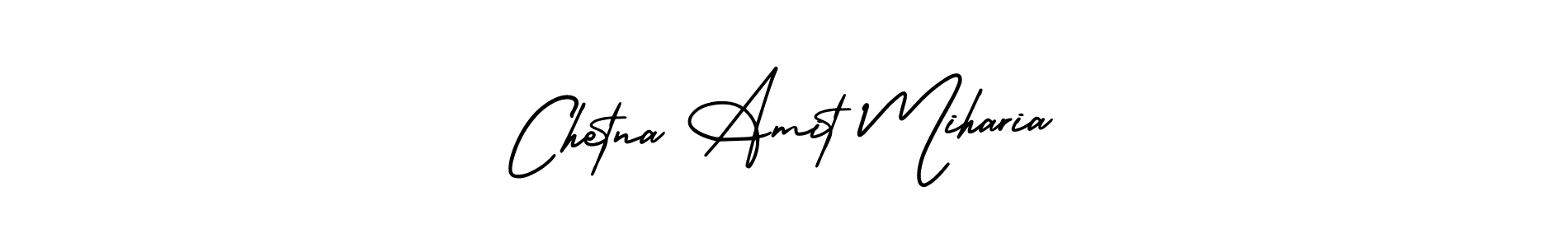 Design your own signature with our free online signature maker. With this signature software, you can create a handwritten (AmerikaSignatureDemo-Regular) signature for name Chetna Amit Miharia. Chetna Amit Miharia signature style 3 images and pictures png