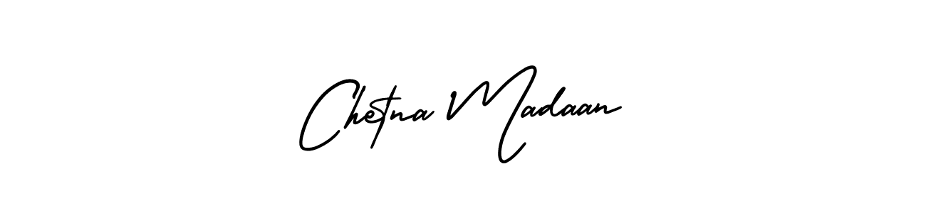 How to make Chetna Madaan name signature. Use AmerikaSignatureDemo-Regular style for creating short signs online. This is the latest handwritten sign. Chetna Madaan signature style 3 images and pictures png