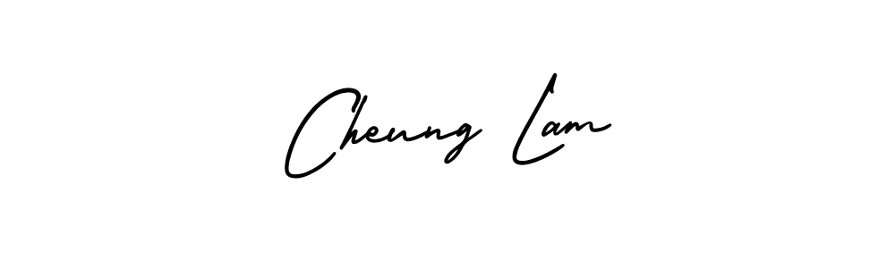 Use a signature maker to create a handwritten signature online. With this signature software, you can design (AmerikaSignatureDemo-Regular) your own signature for name Cheung Lam. Cheung Lam signature style 3 images and pictures png