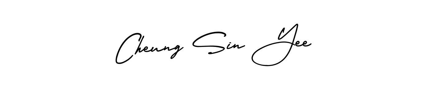 How to make Cheung Sin Yee name signature. Use AmerikaSignatureDemo-Regular style for creating short signs online. This is the latest handwritten sign. Cheung Sin Yee signature style 3 images and pictures png