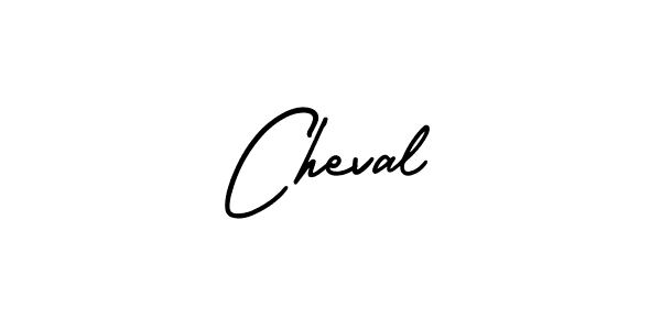 Make a beautiful signature design for name Cheval. With this signature (AmerikaSignatureDemo-Regular) style, you can create a handwritten signature for free. Cheval signature style 3 images and pictures png