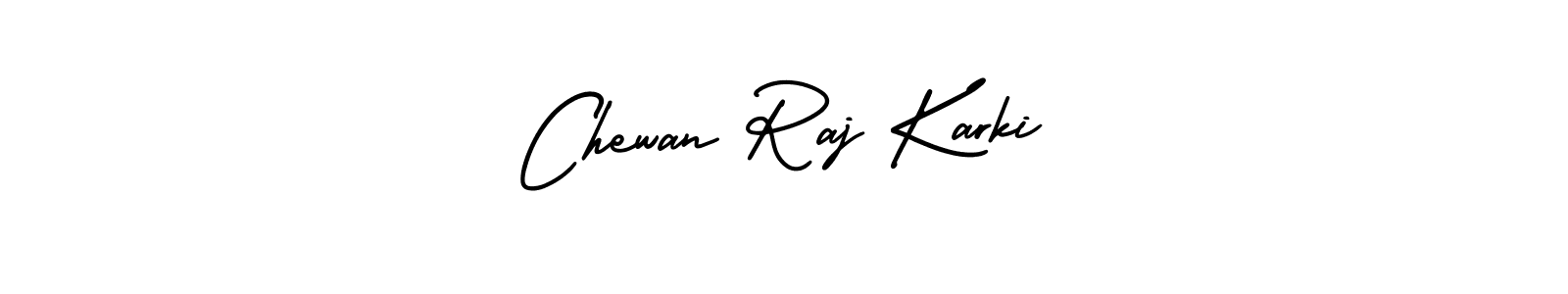 You should practise on your own different ways (AmerikaSignatureDemo-Regular) to write your name (Chewan Raj Karki) in signature. don't let someone else do it for you. Chewan Raj Karki signature style 3 images and pictures png