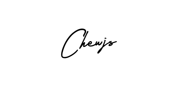 Chewjs stylish signature style. Best Handwritten Sign (AmerikaSignatureDemo-Regular) for my name. Handwritten Signature Collection Ideas for my name Chewjs. Chewjs signature style 3 images and pictures png