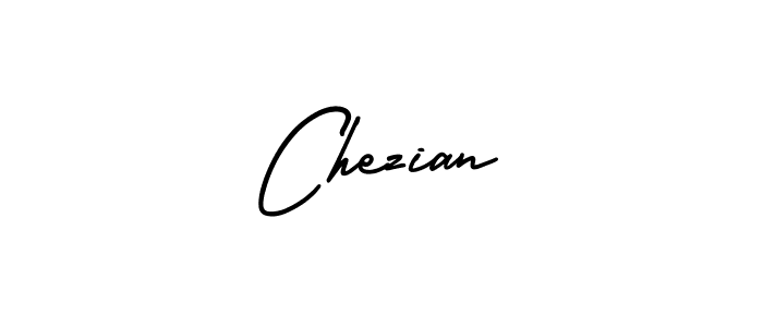 How to make Chezian name signature. Use AmerikaSignatureDemo-Regular style for creating short signs online. This is the latest handwritten sign. Chezian signature style 3 images and pictures png