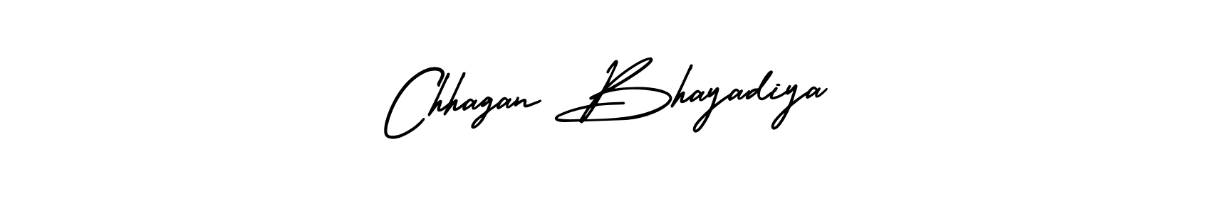 It looks lik you need a new signature style for name Chhagan Bhayadiya. Design unique handwritten (AmerikaSignatureDemo-Regular) signature with our free signature maker in just a few clicks. Chhagan Bhayadiya signature style 3 images and pictures png