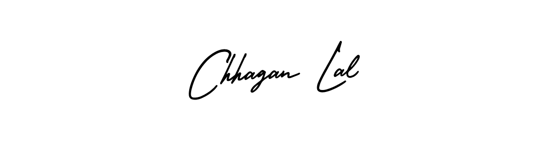 How to make Chhagan Lal name signature. Use AmerikaSignatureDemo-Regular style for creating short signs online. This is the latest handwritten sign. Chhagan Lal signature style 3 images and pictures png