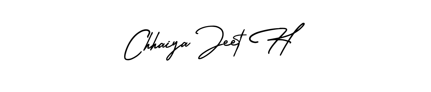 Design your own signature with our free online signature maker. With this signature software, you can create a handwritten (AmerikaSignatureDemo-Regular) signature for name Chhaiya Jeet H. Chhaiya Jeet H signature style 3 images and pictures png