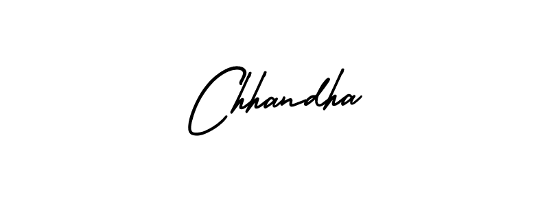 Create a beautiful signature design for name Chhandha. With this signature (AmerikaSignatureDemo-Regular) fonts, you can make a handwritten signature for free. Chhandha signature style 3 images and pictures png