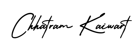 The AmerikaSignatureDemo-Regular font transforms the name Chhatram Kaiwart into an executive sign with sharp precision and distinguished character. Chhatram Kaiwart signature style 3 images and pictures png