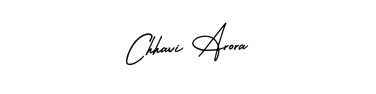 Design your own signature with our free online signature maker. With this signature software, you can create a handwritten (AmerikaSignatureDemo-Regular) signature for name Chhavi Arora. Chhavi Arora signature style 3 images and pictures png