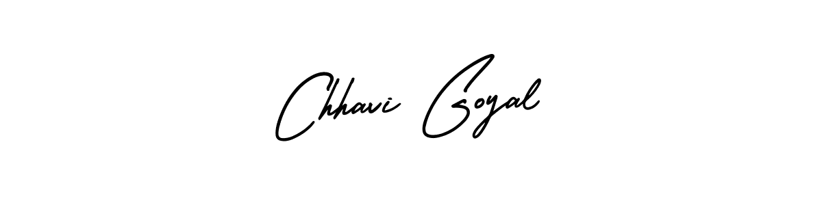 Use a signature maker to create a handwritten signature online. With this signature software, you can design (AmerikaSignatureDemo-Regular) your own signature for name Chhavi Goyal. Chhavi Goyal signature style 3 images and pictures png