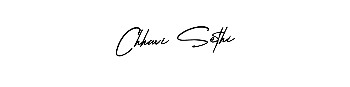 The best way (AmerikaSignatureDemo-Regular) to make a short signature is to pick only two or three words in your name. The name Chhavi Sethi include a total of six letters. For converting this name. Chhavi Sethi signature style 3 images and pictures png