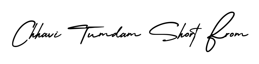 An effortless, minimalist signature concept for Chhavi Tumdam Short From using AmerikaSignatureDemo-Regular design. Clean lines that look great on any document. Chhavi Tumdam Short From signature style 3 images and pictures png