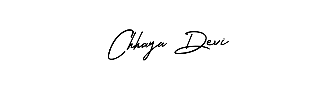 You should practise on your own different ways (AmerikaSignatureDemo-Regular) to write your name (Chhaya Devi) in signature. don't let someone else do it for you. Chhaya Devi signature style 3 images and pictures png