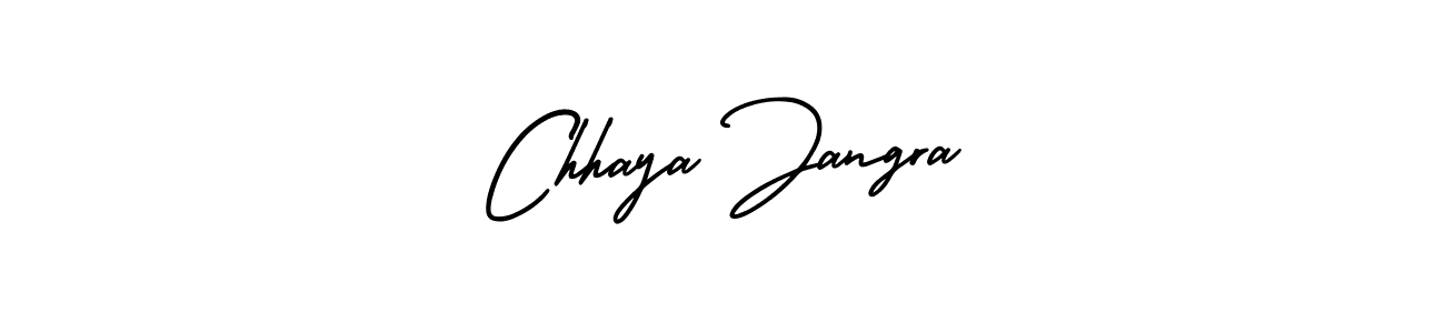 This is the best signature style for the Chhaya Jangra name. Also you like these signature font (AmerikaSignatureDemo-Regular). Mix name signature. Chhaya Jangra signature style 3 images and pictures png