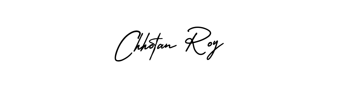 Use a signature maker to create a handwritten signature online. With this signature software, you can design (AmerikaSignatureDemo-Regular) your own signature for name Chhotan Roy. Chhotan Roy signature style 3 images and pictures png