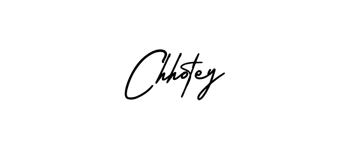 Use a signature maker to create a handwritten signature online. With this signature software, you can design (AmerikaSignatureDemo-Regular) your own signature for name Chhotey. Chhotey signature style 3 images and pictures png