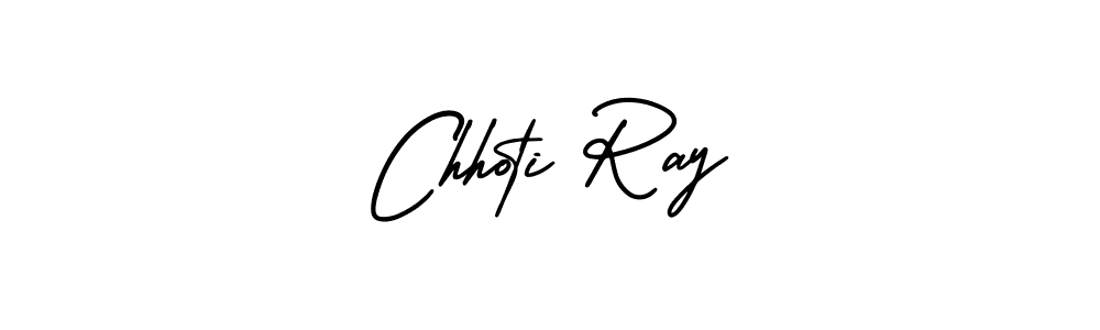 Design your own signature with our free online signature maker. With this signature software, you can create a handwritten (AmerikaSignatureDemo-Regular) signature for name Chhoti Ray. Chhoti Ray signature style 3 images and pictures png