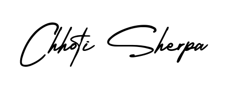 Best and Professional Signature Style for Chhoti Sherpa. AmerikaSignatureDemo-Regular Best Signature Style Collection. Chhoti Sherpa signature style 3 images and pictures png